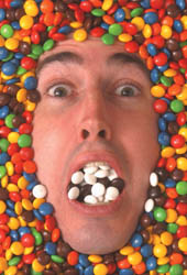 Andrew Ross M&M self-portrait