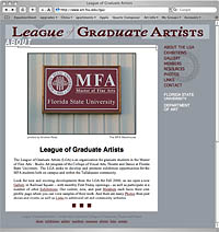 League of Graduate Artists site