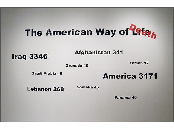 Andrew Ross - American Way of Life - wall detail Andrew Ross - American Way of Life - wall detail